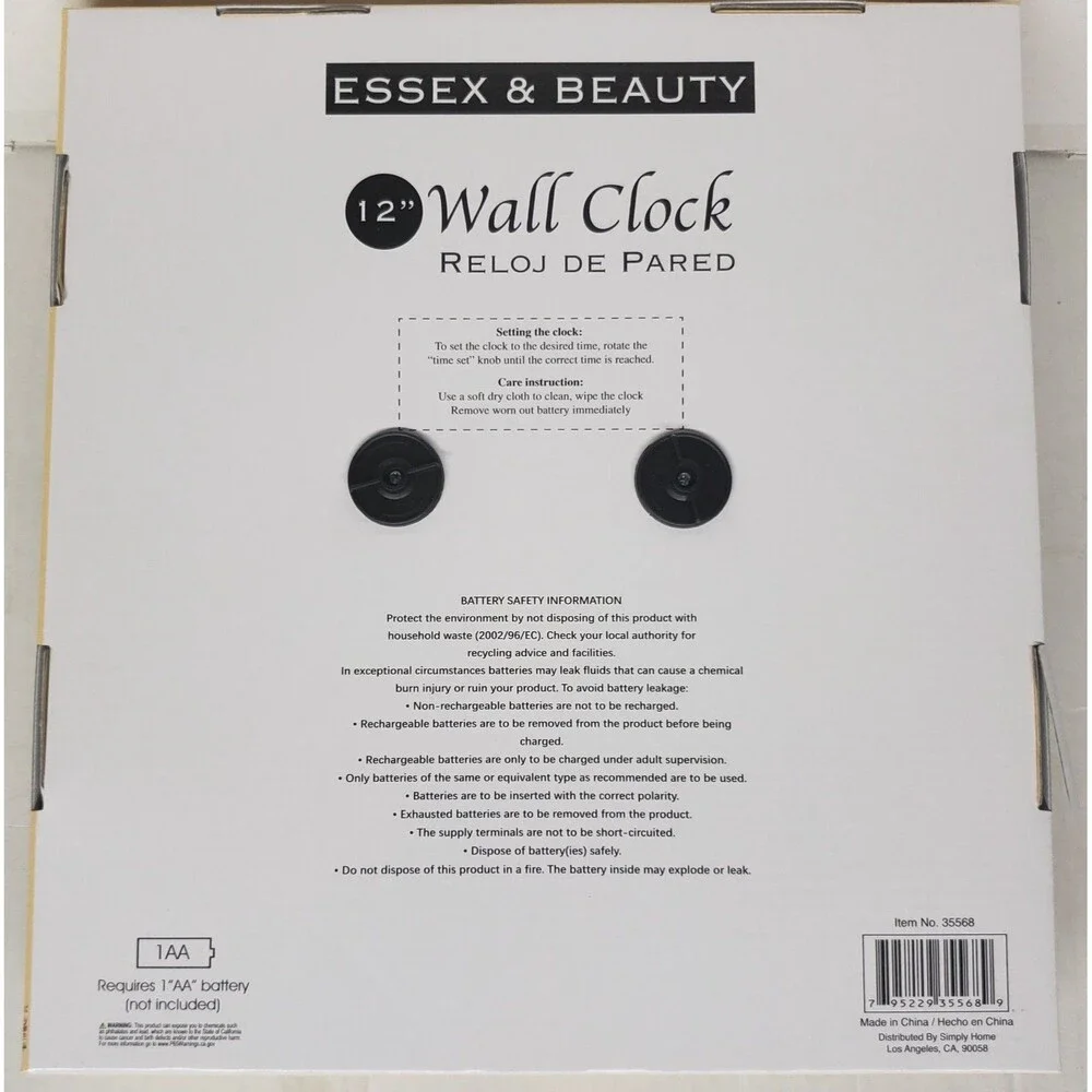 Kitchen Plastic Decorative Wall Clock, 12